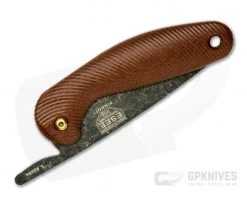 ESEE Pinhoti Friction Folder Black Stonewashed 1095 Sculpted Brown Micarta Folding Knife -Camping Knives best sale pinhoti 3 1
