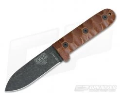 ESEE PR4 Camp Lore Tumbled Black Oxide Micarta Leather Sheath