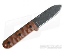 ESEE PR4 Camp Lore Tumbled Black Oxide Micarta Leather Sheath -Camping Knives best sale pr4 bo 3
