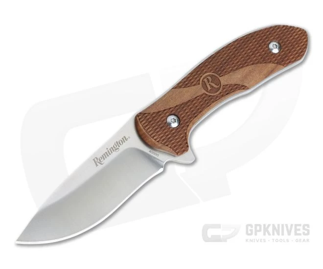 Remington Heritage Series Drop Point Hunter Wood Handled Fixed Blade Knife R40000 1 Remington Heritage Series Drop Point Hunter Wood Handled Fixed Blade Knife R40000