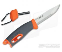 Light My Fire Mora FireKnife with Integral FireSteel Orange -Camping Knives best sale s fk orange 3