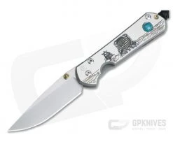 Chris Reeve Small Sebenza 21 CGG Lunar Landing w/Chrysocolla Cabochon