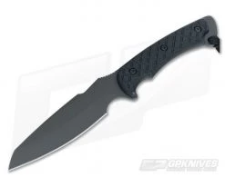 Spartan Hybris Black Fixed Blade Black Kydex Sheath