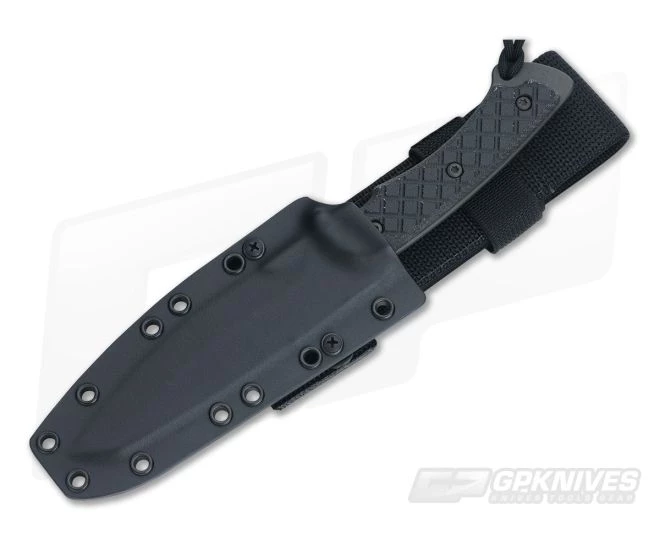 Spartan Hybris Black Fixed Blade Black Kydex Sheath 2 Spartan Hybris Black Fixed Blade Black Kydex Sheath - Image 2