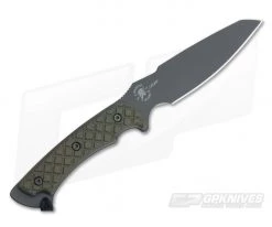 Spartan Hybris Green Micarta Fixed Black MOLLE Sheath 5 Spartan Hybris Green Micarta Fixed Black MOLLE Sheath -Camping Knives best sale sb42bkgrnlbk 3