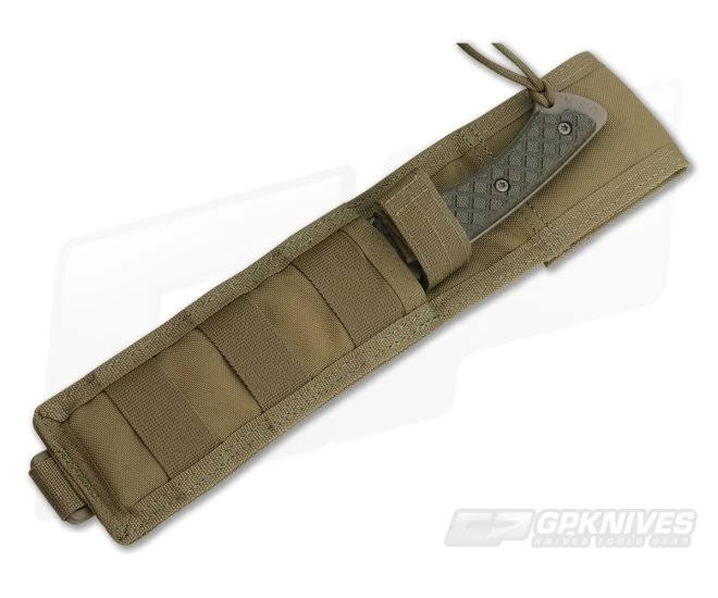 Spartan Hybris FDE Fixed Blade Tan MOLLE Sheath 2 Spartan Hybris FDE Fixed Blade Tan MOLLE Sheath - Image 2