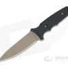 Spartan Harsey TT Tactical Trout FDE S45VN Black Linen Micarta Fixed Blade 43DEBKKYTN