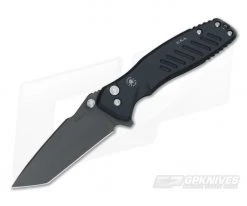 Spartan Blades Pallas Black PVD Tanto Button Lock S35VN Flipper