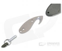 TOPS Backwoods Skinner Coyote Tan Ulu Green Canvas Micarta Fixed Blade SKIN-01 -Camping Knives best sale skin 01 4