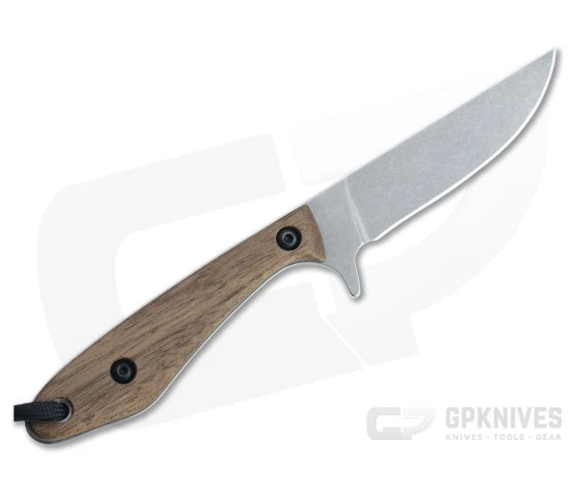 Smith & Sons Spur Stonewashed AEB-L Walnut Wood EDC Fixed Blade SM14AE2318 3 Smith & Sons Spur Stonewashed AEB-L Walnut Wood EDC Fixed Blade SM14AE2318 - Image 3