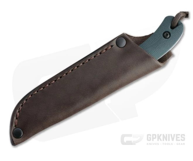 Smith & Sons Axiom V2 Stonewashed AEB-L Forest Green G10 EDC Fixed Blade 2 Smith & Sons Axiom V2 Stonewashed AEB-L Forest Green G10 EDC Fixed Blade - Image 2