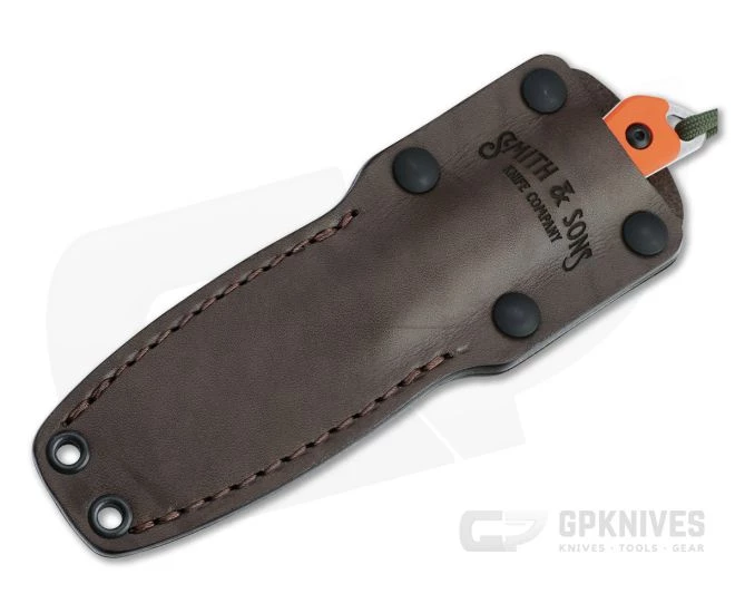Smith & Sons Shoal Stonewashed AEB-L Orange G10 Fixed Blade 2 Smith & Sons Shoal Stonewashed AEB-L Orange G10 Fixed Blade - Image 2
