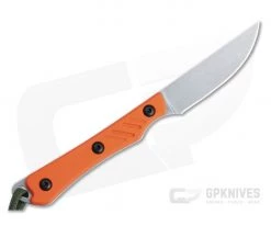 Smith & Sons Shoal Stonewashed AEB-L Orange G10 Fixed Blade 5 Smith & Sons Shoal Stonewashed AEB-L Orange G10 Fixed Blade -Camping Knives best sale sm19211 3