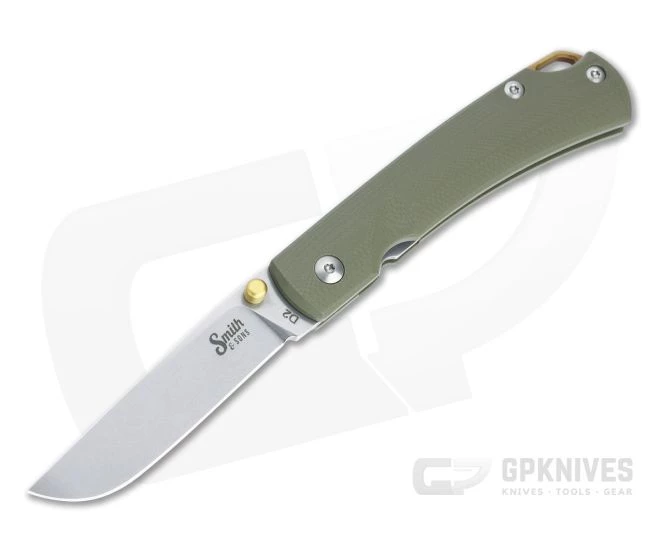 Smith & Sons Ox Sodbuster D2 OD Green G10 Liner Lock Folder 1 Smith & Sons Ox Sodbuster D2 OD Green G10 Liner Lock Folder