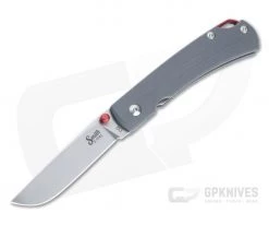 Smith & Sons Ox Sodbuster D2 Gray G10 Liner Lock Folder