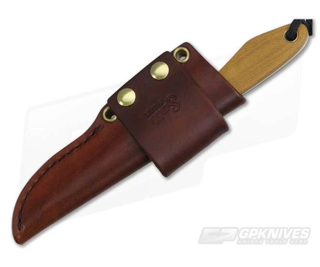 Smith & Sons Spur Original Patina 1095 Natural Canvas Micarta EDC Fixed Blade #2 2 Smith & Sons Spur Original Patina 1095 Natural Canvas Micarta EDC Fixed Blade #2 - Image 2