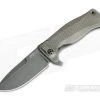 LionSteel SR-11 Integral Flipper Tumbled Black PVD Titanium Sleipner