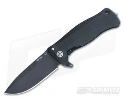 LionSteel SR-11 Aluminum All Black Integral Flipper Sleipner SR11A BB