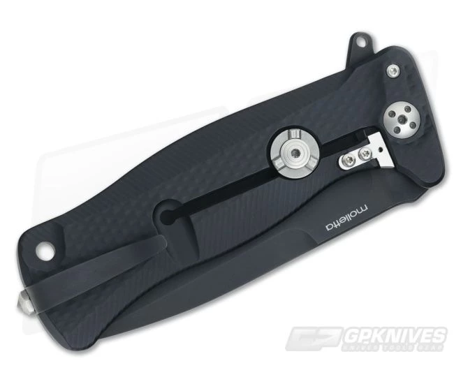 LionSteel SR-11 Aluminum All Black Integral Flipper Sleipner SR11A BB 2 LionSteel SR-11 Aluminum All Black Integral Flipper Sleipner SR11A BB - Image 2