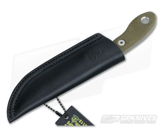 TOPS Knives Scandi Trekker 3.5 Green Canvas Micarta 2 TOPS Knives Scandi Trekker 3.5 Green Canvas Micarta - Image 2