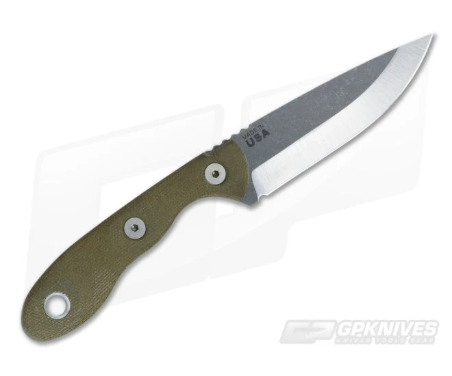 TOPS Knives Scandi Trekker 3.5 Green Canvas Micarta 3 TOPS Knives Scandi Trekker 3.5 Green Canvas Micarta - Image 3