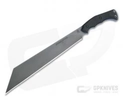 TOPS Knives Storm Vector Seax Acid Rain 1095 Black Canvas Micarta Chopper