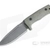 LionSteel T5 Black PVD Niolox Green Monolithic Micarta Fixed Blade