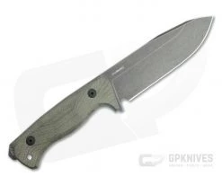 LionSteel T6 Old Black PVD K490 Green Canvas Micarta Fixed Blade Knife -Camping Knives best sale t6b cvg 3