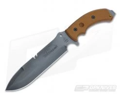 TOPS Knives Tahoma Field Knife with Tan Micarta Handles