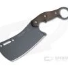 TOPS Knives Tidal Force Brown Burlap Micarta Karambit Cleaver Fixed Blade TFOR-01
