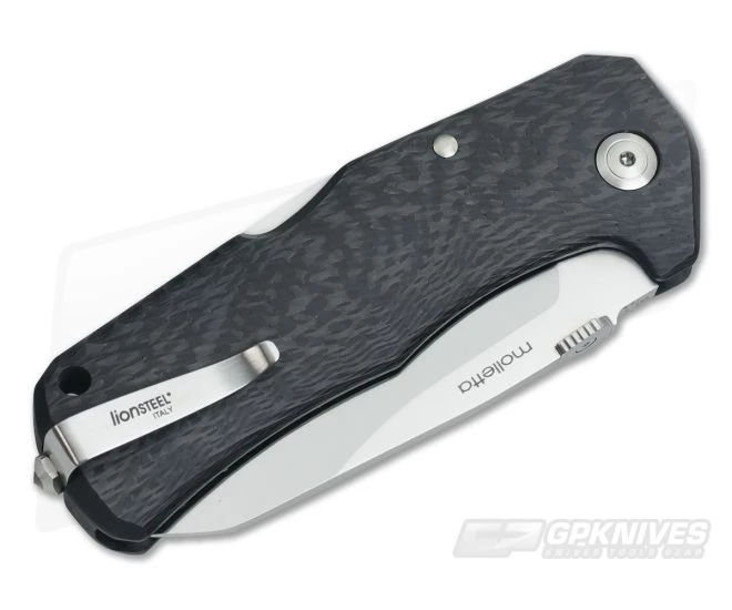 LionSteel TM1 Solid Carbon Fiber Integral Lock Back Folder Sleipner Steel 2 LionSteel TM1 Solid Carbon Fiber Integral Lock Back Folder Sleipner Steel - Image 2