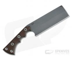 TOPS Nata Brown Burlap Micarta Acid Rain 1095 Japanese Chopper Fixed Blade TNAT-01 5 TOPS Nata Brown Burlap Micarta Acid Rain 1095 Japanese Chopper Fixed Blade TNAT-01 -Camping Knives best sale tnat 01 3