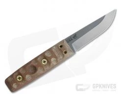 TOPS Knives Tanimboca Puukko Rocky Mountain Tread Tan Canvas Micarta TPUK-01-RMT -Camping Knives best sale tpuk 01 camo 3