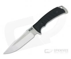 SOG Pillar Two-Tone S35VN Black Canvas Micarta USA Fixed Blade Field Knife UF1001-BX