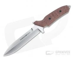 Viper Rumici Fearless Stonewashed Sleipner Red Burlap Micarta Fixed Blade VT4018CR